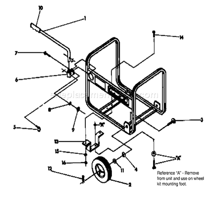 Page B Diagram and Parts List for 9855-1  Briggs and Stratton Generator